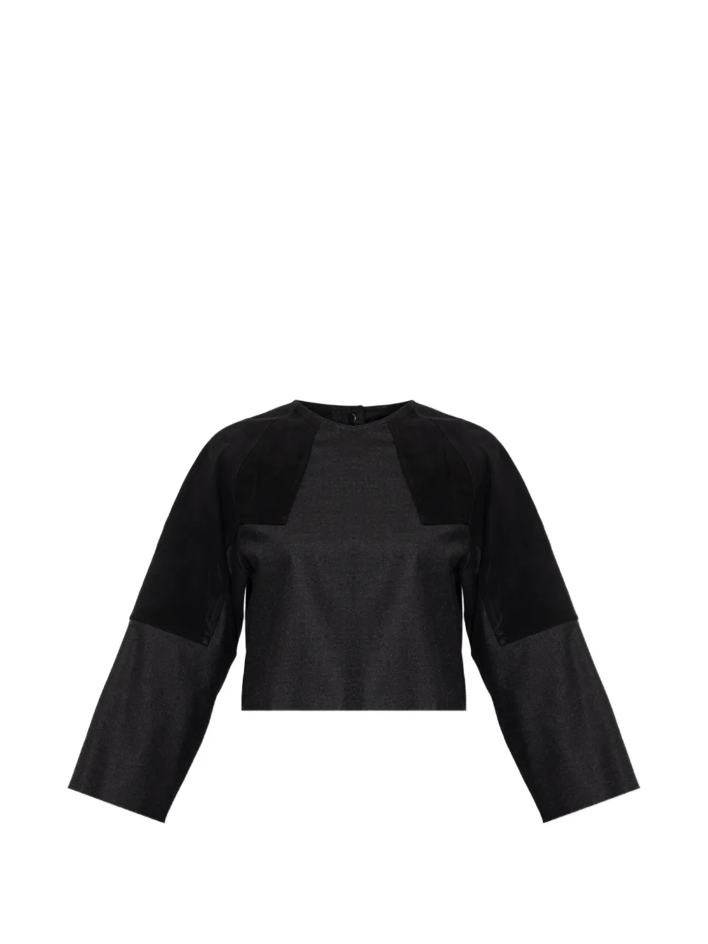 Max Mara wool flannel blouse - dark grey - Grigio