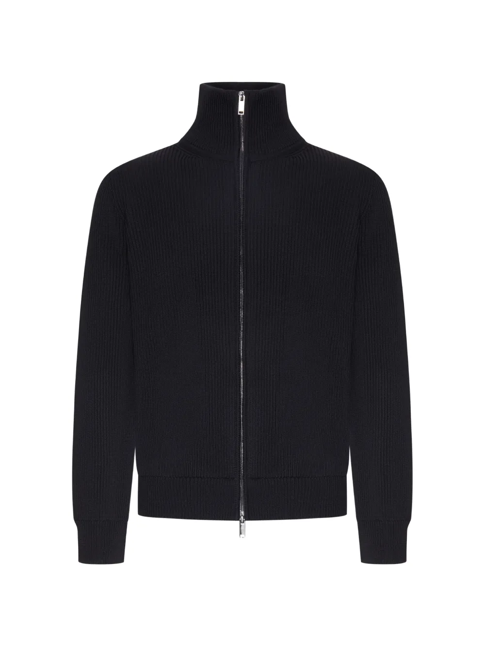 Roberto Collina ribbed-knit zip-up cardigan - Black