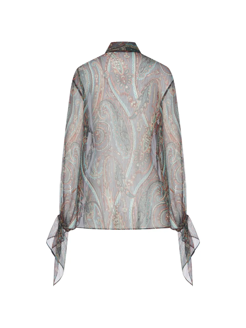 ETRO blouse met paisley-print Grijs