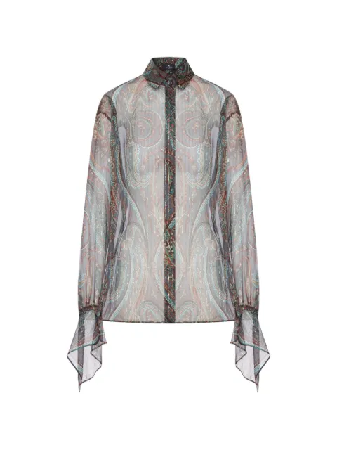 ETRO paisley-print silk shirt