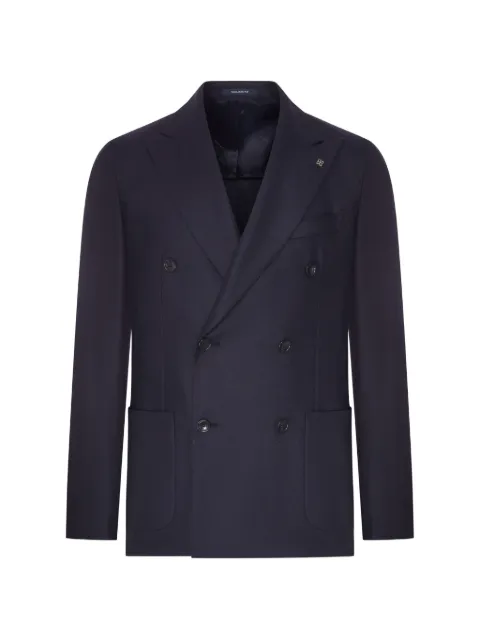 Tagliatore double-breasted peak-lapel blazer