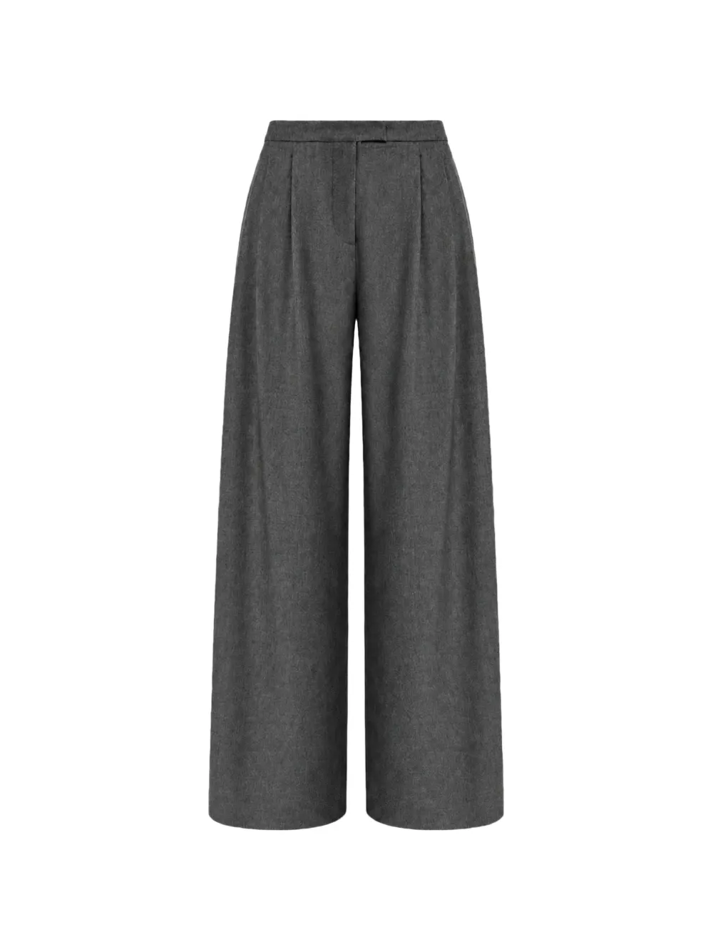 'S Max Mara flared wool-flannel trousers - Grau