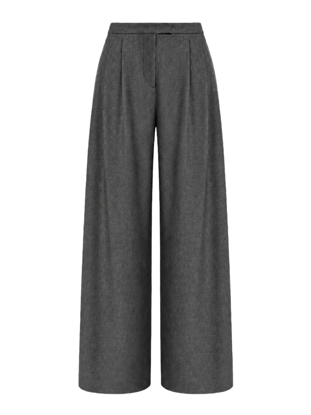 'S Max Mara Wollen flanellen flared broek Grijs