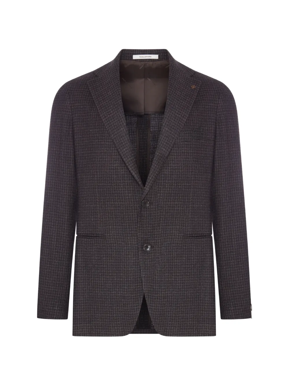 Tagliatore micro-check single-breasted blazer - Brown