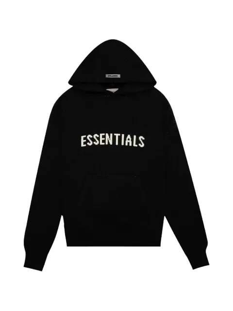 FEAR OF GOD ESSENTIALS Essentials logo-intarsia hoodie