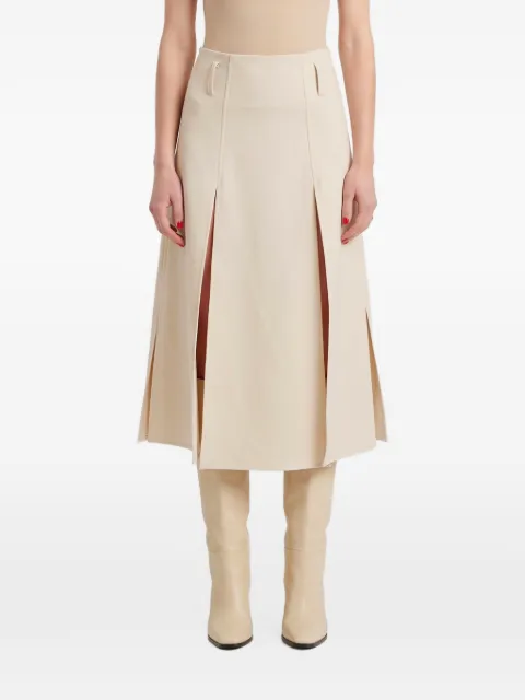 SUTTON NEW YORK panelled crepe midi skirt
