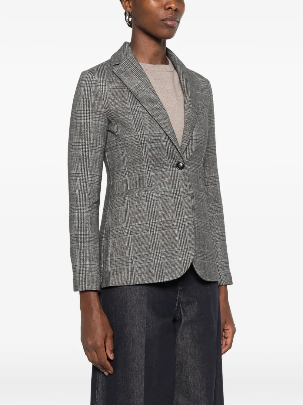 Circolo 1901 Prince of Wales check blazer Grijs