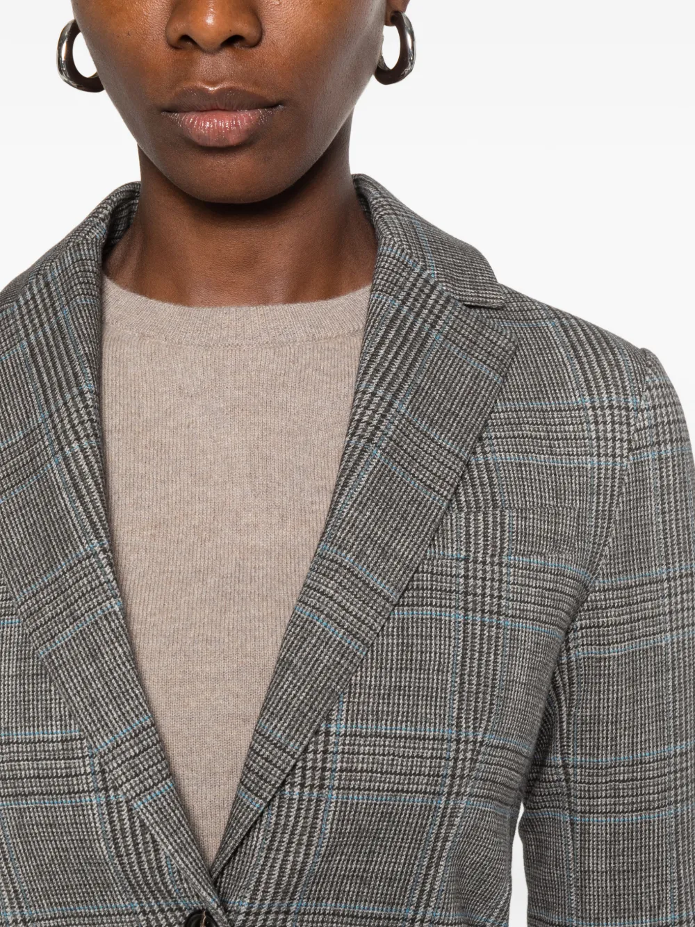 Circolo 1901 Prince of Wales check blazer Grijs