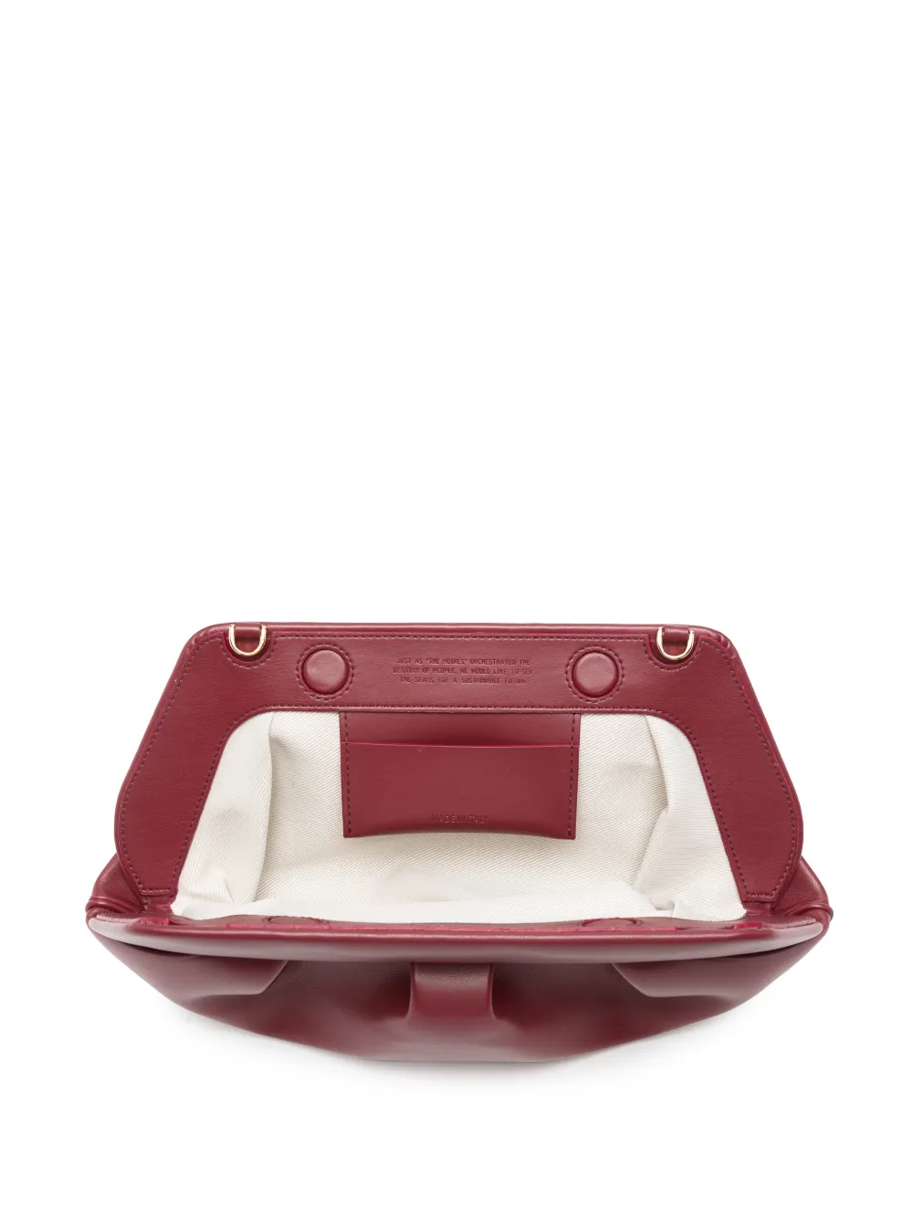 Themoirè Bios ruched shoulder bag Rood