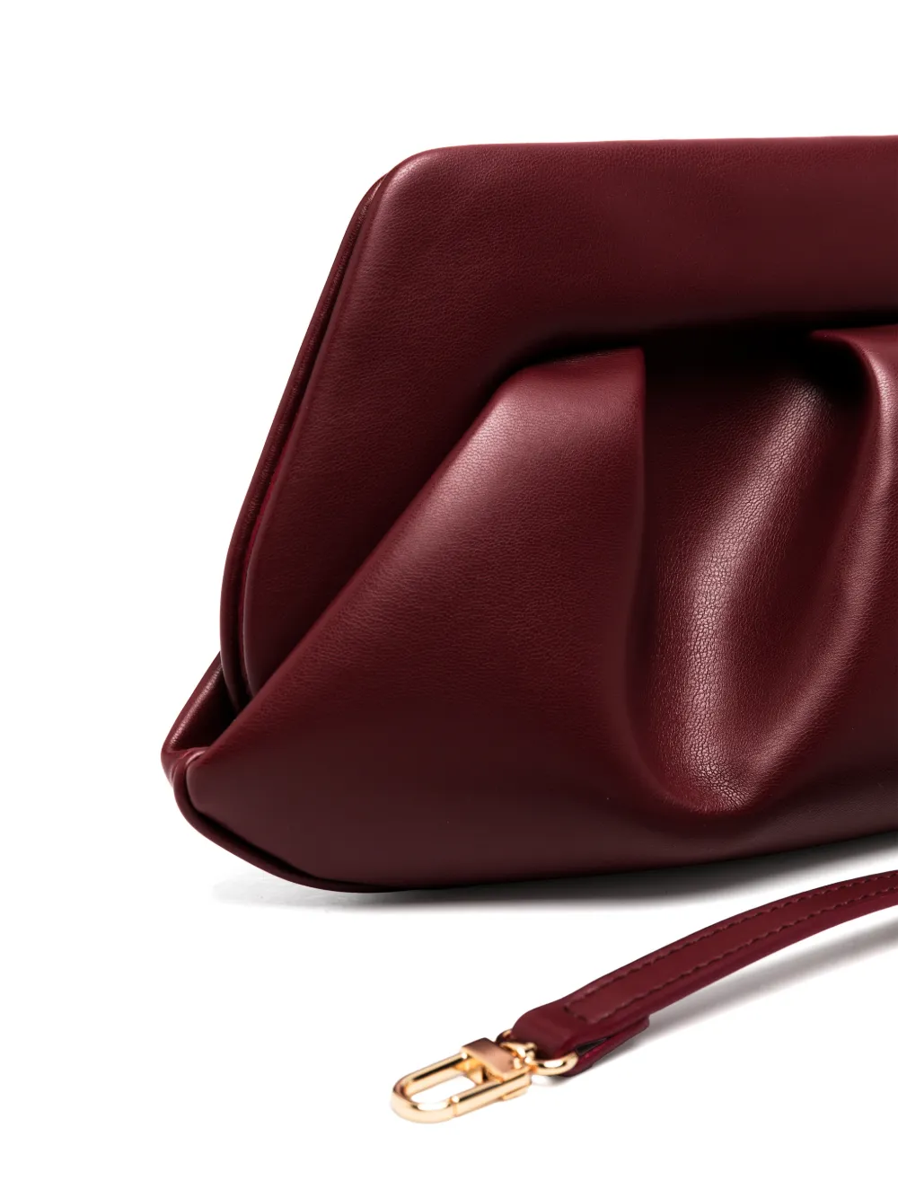 Themoirè Bios ruched shoulder bag Rood