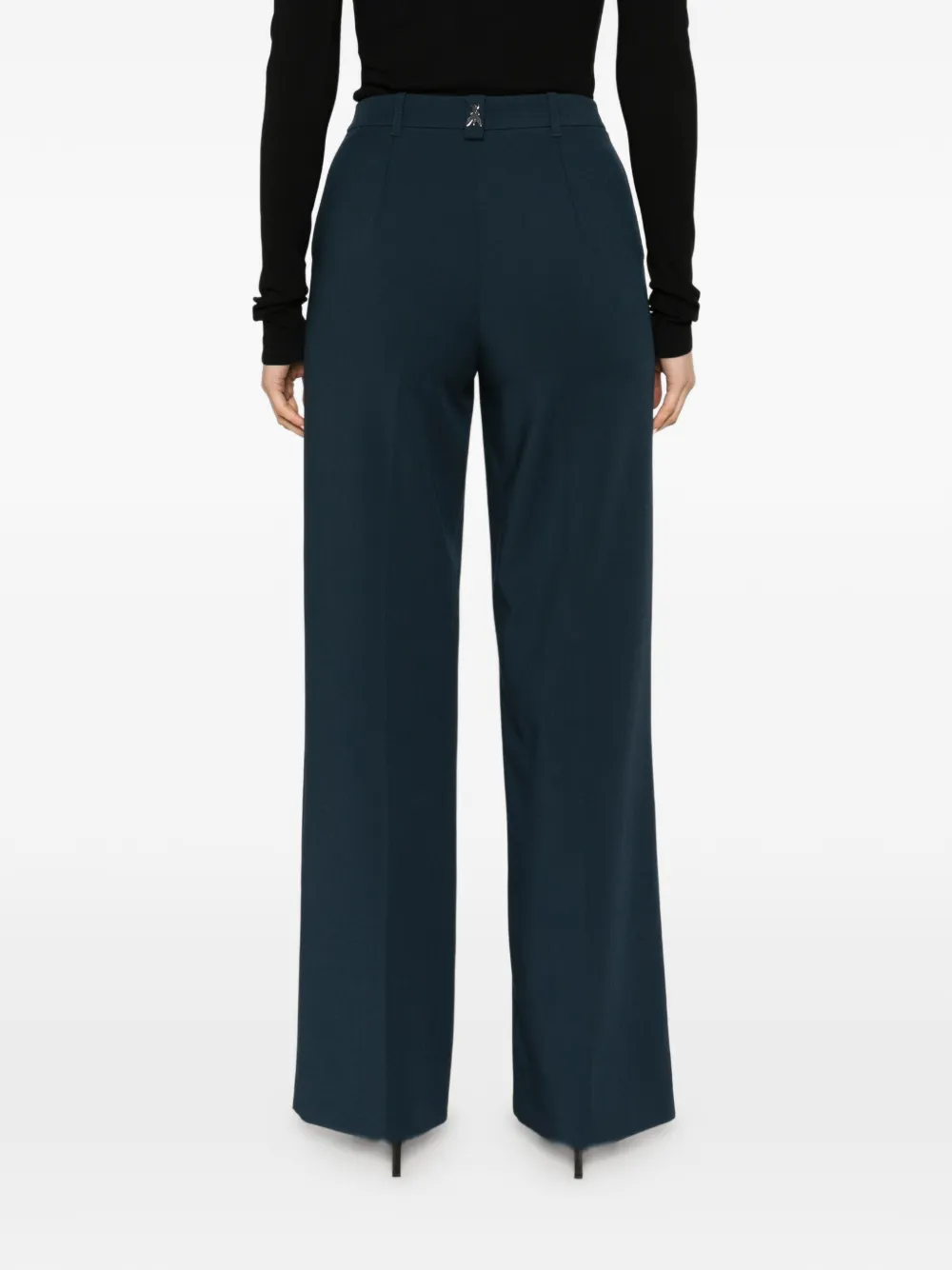 Patrizia Pepe straight-leg tailored trousers Blauw