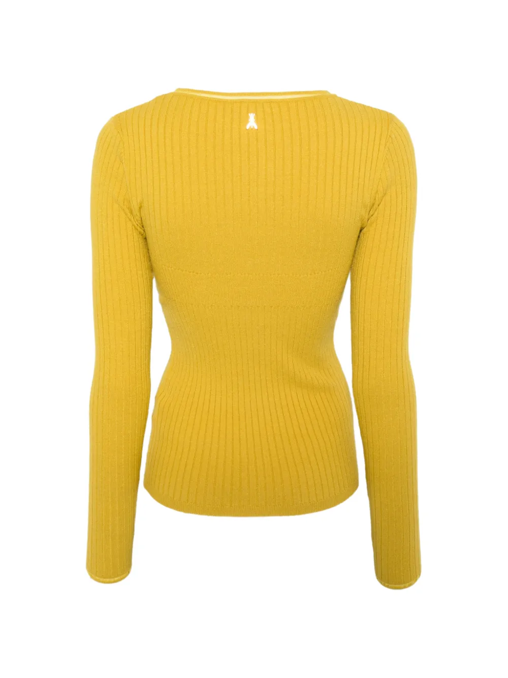 Patrizia Pepe rib-knit sweater Geel