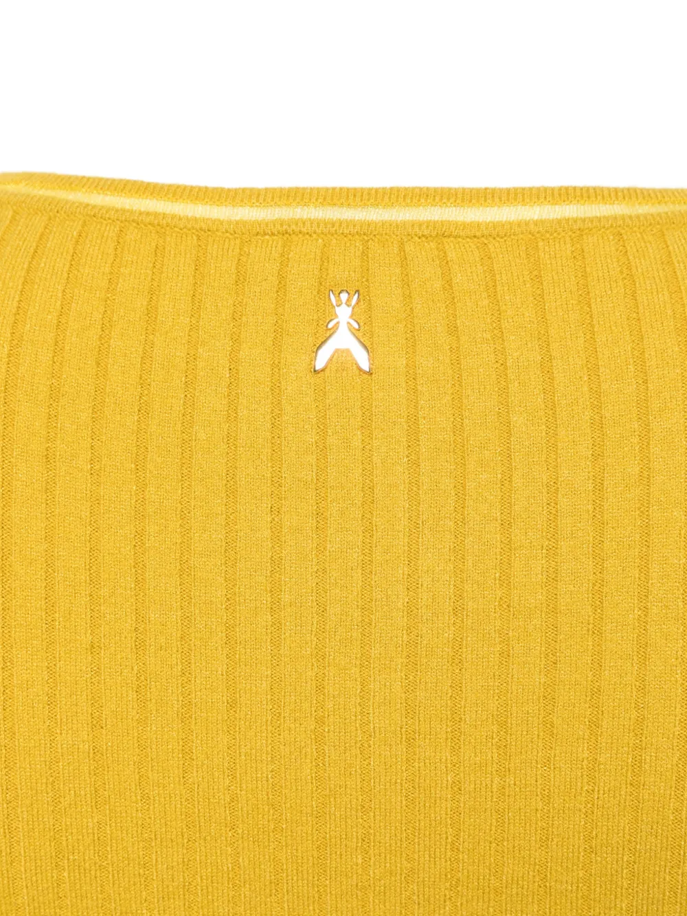 Patrizia Pepe rib-knit sweater Geel