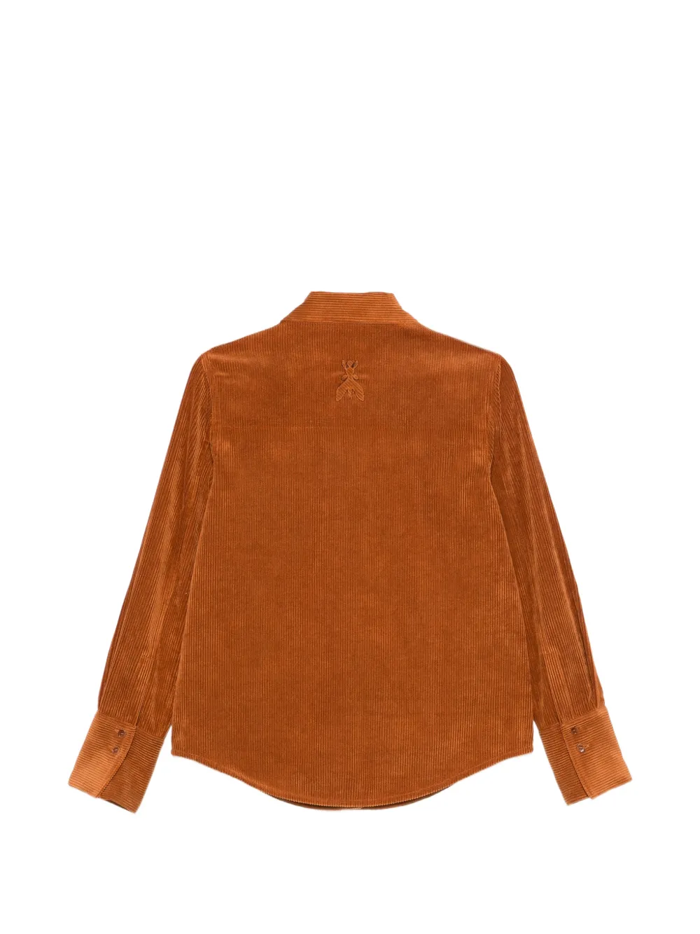 Patrizia Pepe fine-corduroy flap-pocket shirt Bruin