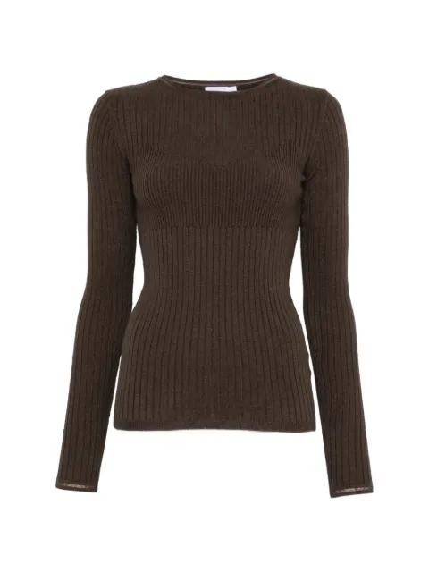 Patrizia Pepe rib-knit slim-fit sweater