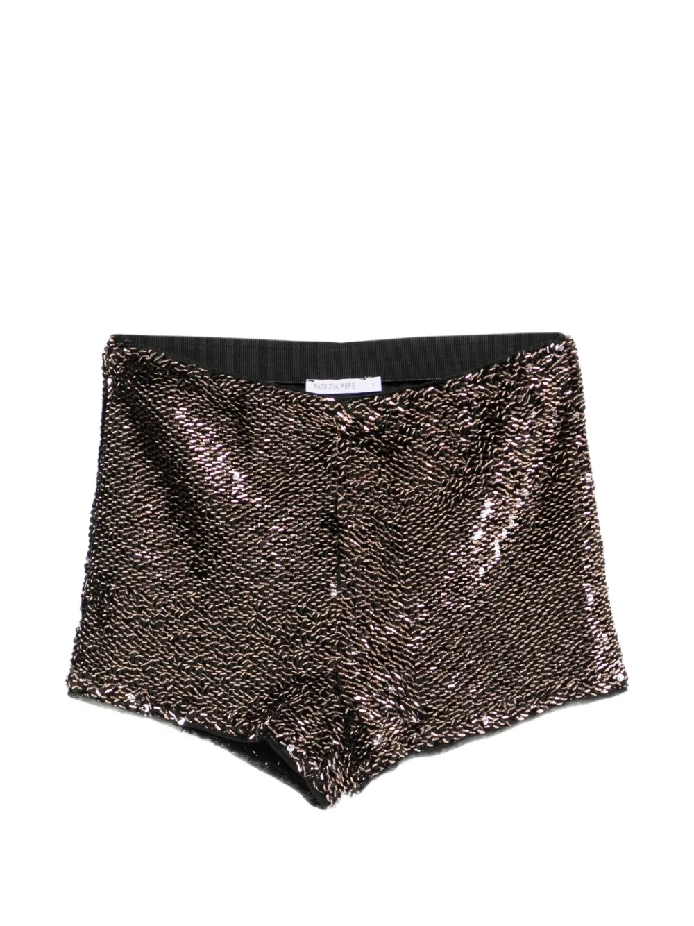 Patrizia Pepe Shorts verfraaid met pailletten Zwart