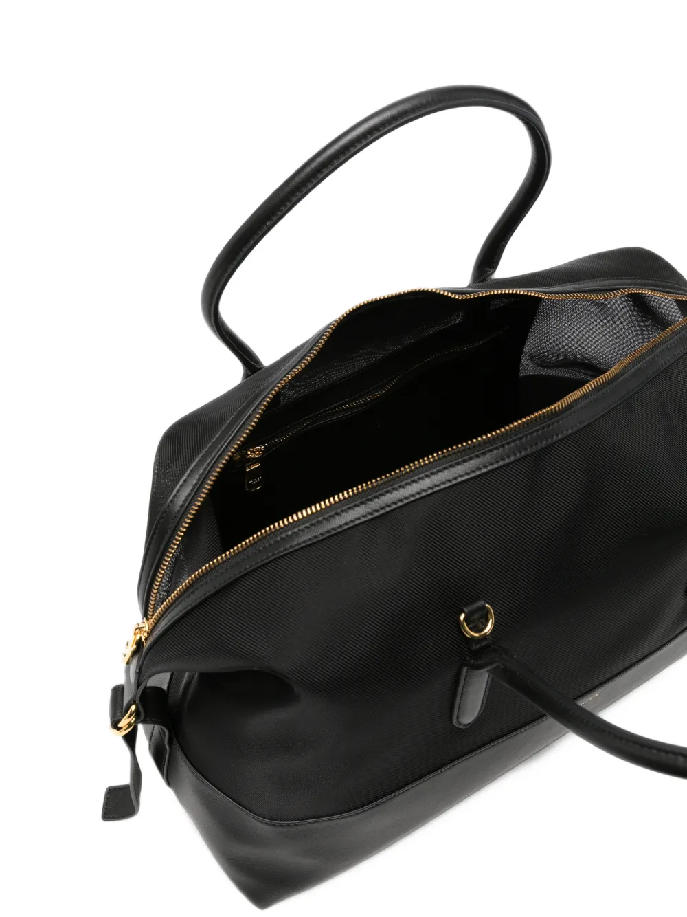 Patrizia Pepe Vedo Non Vedo mesh shopper Zwart