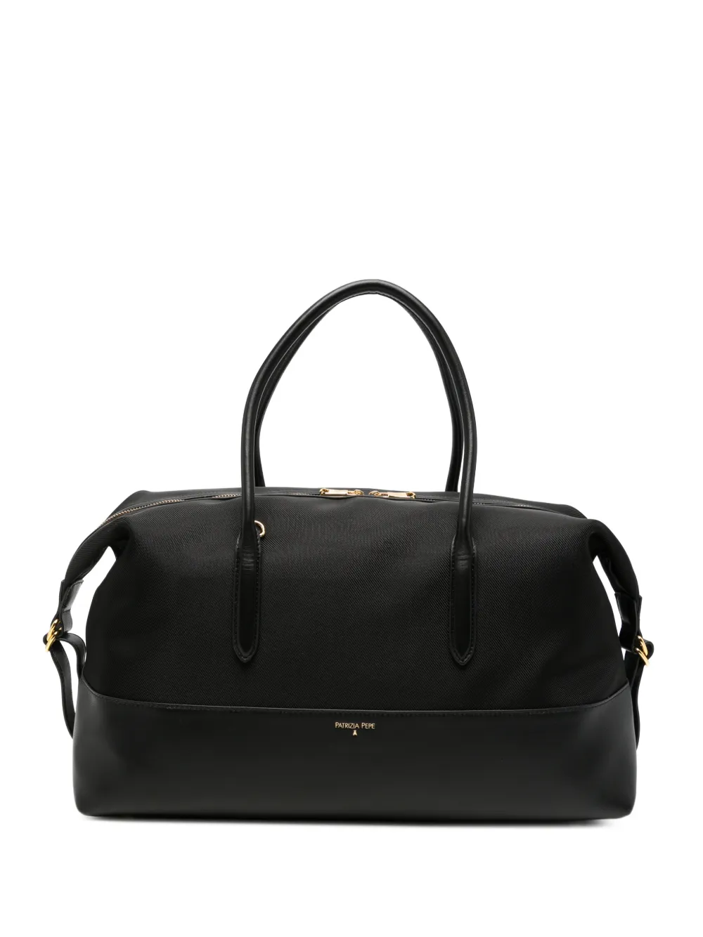 Patrizia Pepe Vedo Non Vedo mesh shopper Zwart
