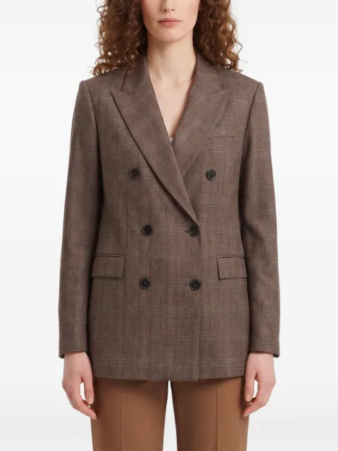 SUTTON NEW YORK double-breasted Prince of Wales check jacket