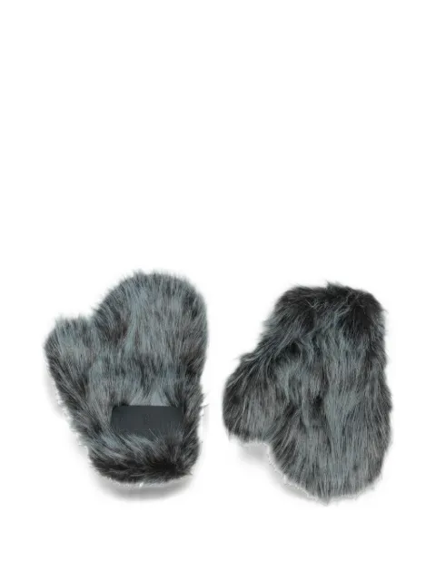 Patrizia Pepe faux-fur mittens