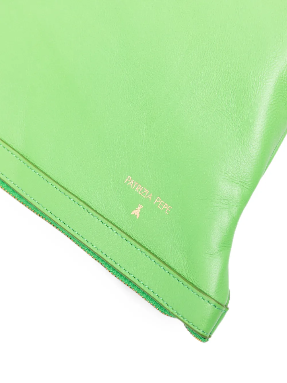 Patrizia Pepe Vedo Non Vedo leather clutch bags Groen