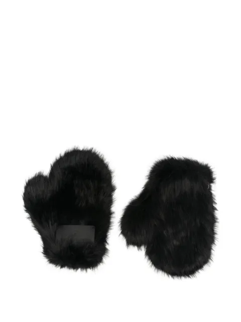 Patrizia Pepe faux-fur mittens