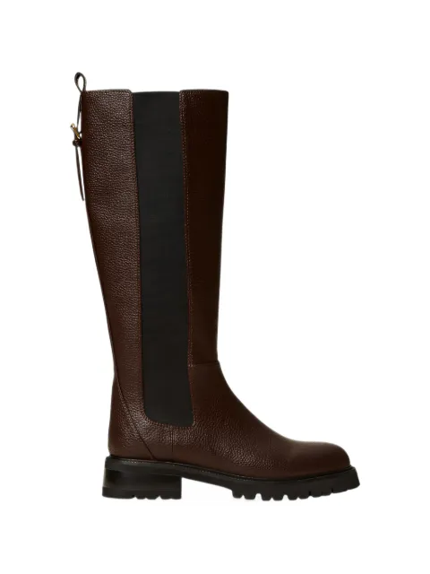 TWINSET leather biker boots