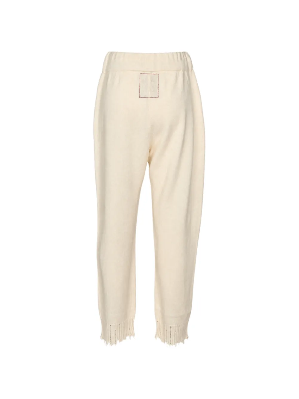 Uma Wang drawstring frayed-hem trousers Wit