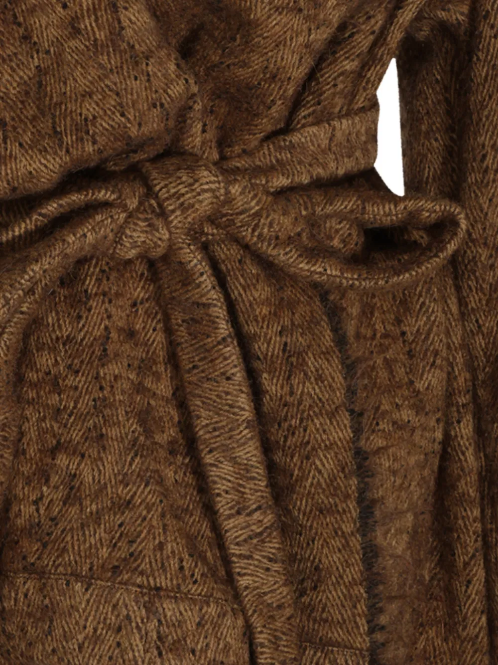 Uma Wang belted shawl-lapel cardigan Bruin