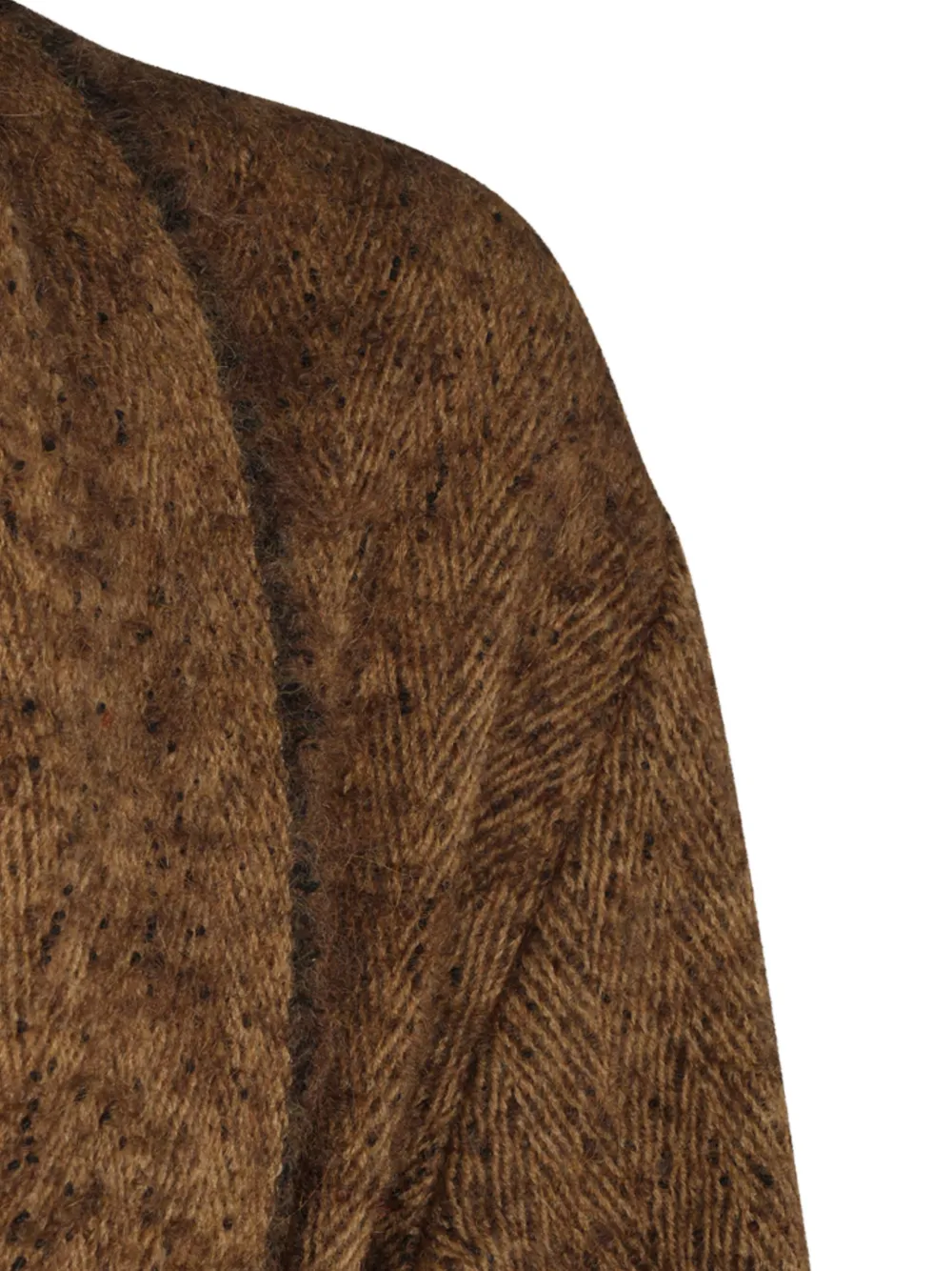 Uma Wang belted shawl-lapel cardigan Bruin