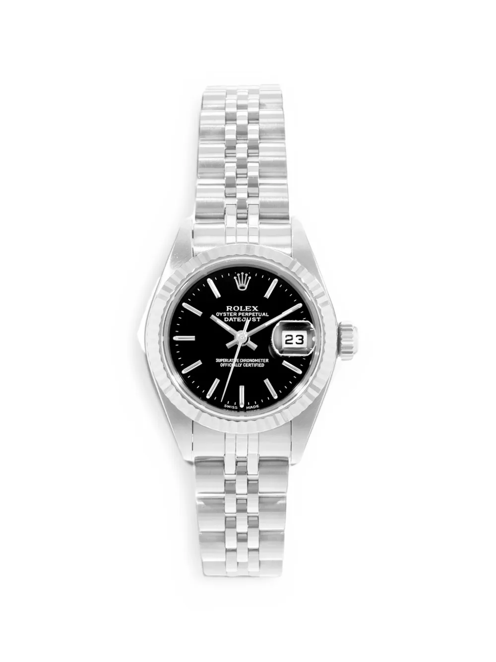 Rolex Datejust fluted bezel 26mm watch - Schwarz