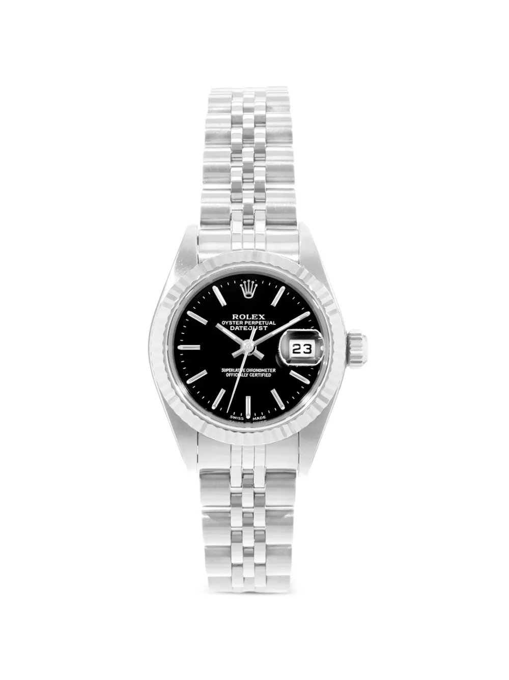 Rolex Datejust fluted bezel 26mm watch - Schwarz