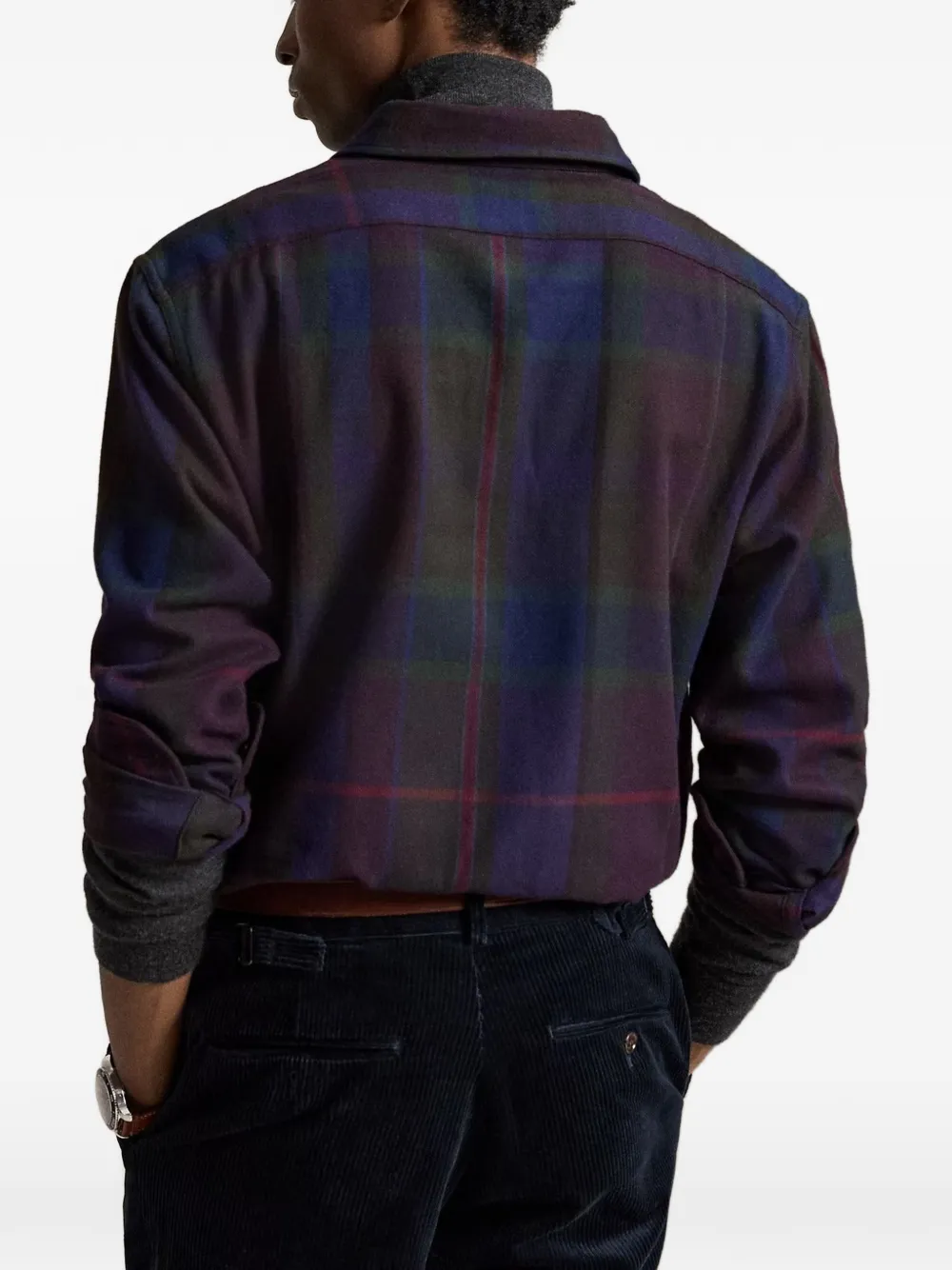 Polo Ralph Lauren Classic Fit geruit twill workshirt Paars