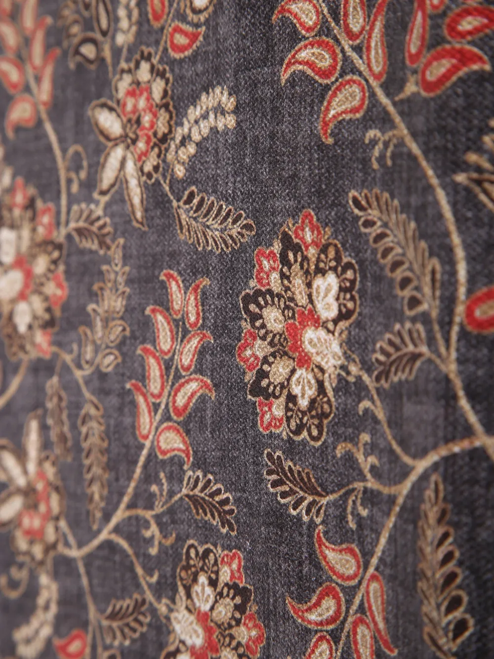 Dell'oglio floral-print fringed scarf Blauw
