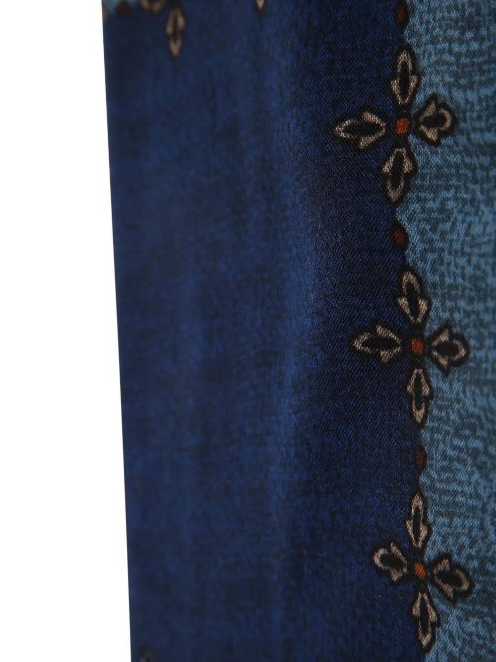 Dell'oglio paisley-print fringed scarf Veelkleurig