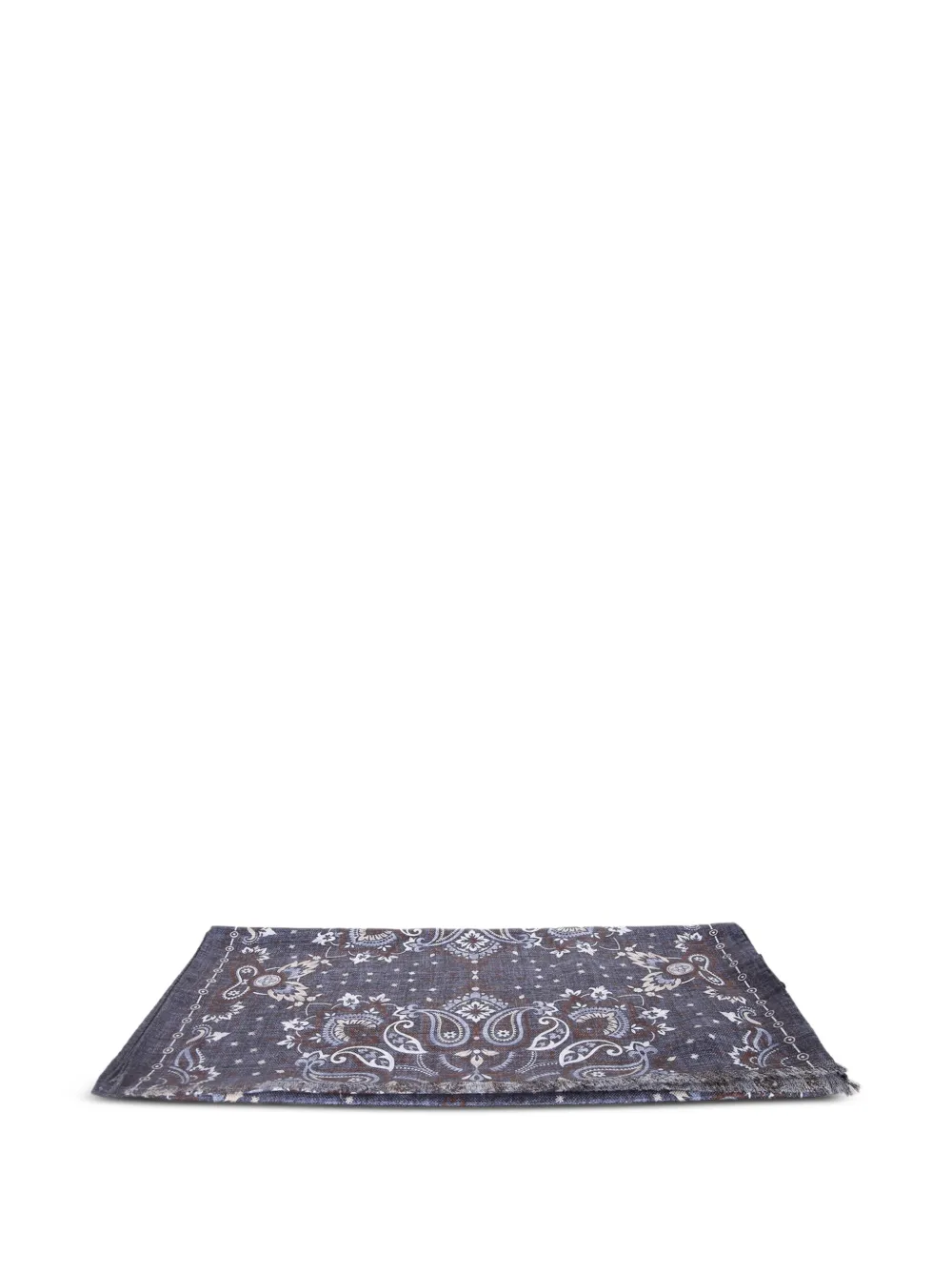 Dell'oglio paisley-print fringed scarf | Image 2