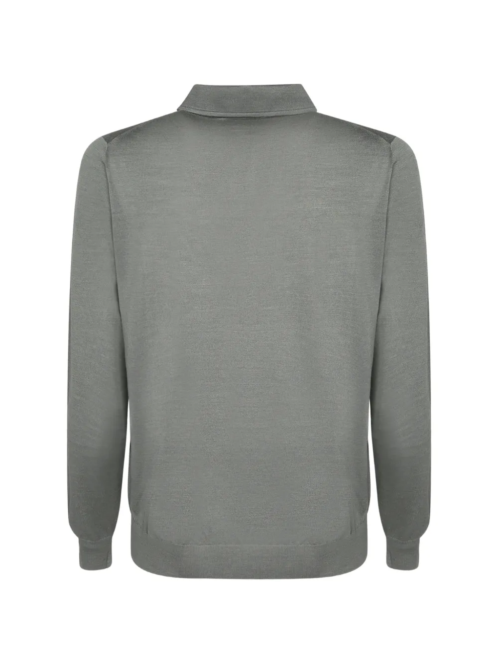 Dell'oglio fine-knit polo shirt Grijs