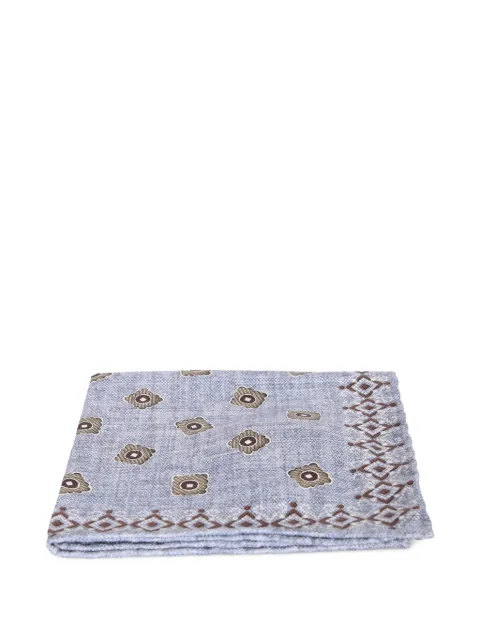 Dell'oglio geometric-print pocket square