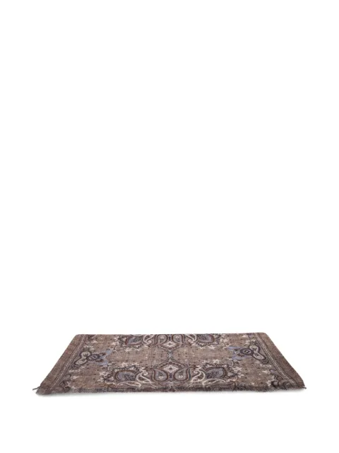 Dell'oglio paisley-print frayed scarf