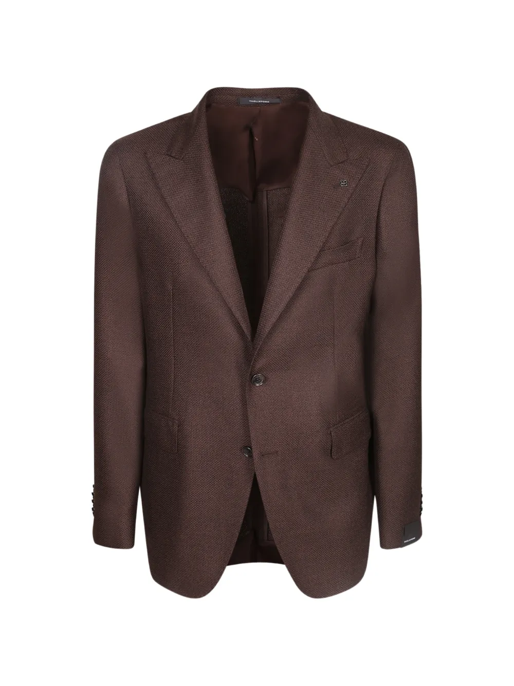 Tagliatore peak-lapel single-breasted blazer Bruin