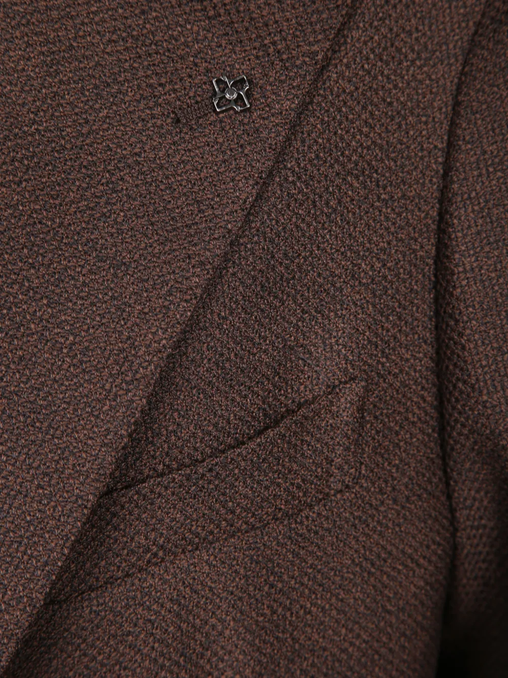 Tagliatore peak-lapel single-breasted blazer Bruin