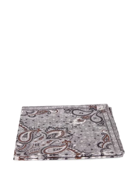Dell'oglio paisley-print pocket square
