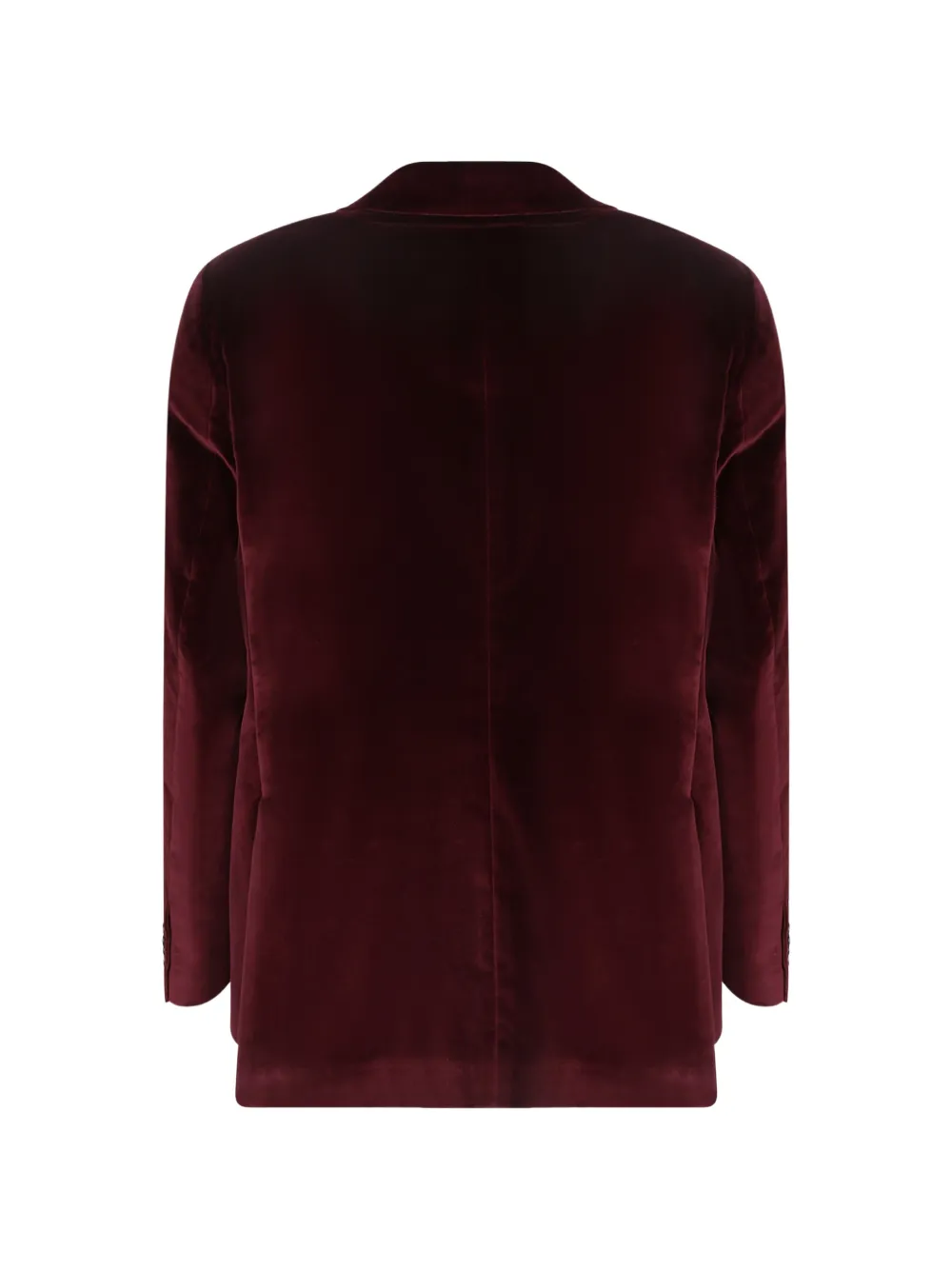 Tagliatore velvet single-breasted blazer Rood