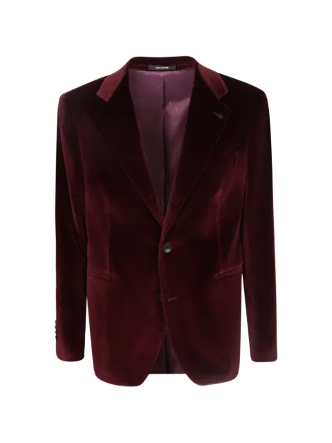 Tagliatore velvet single-breasted blazer