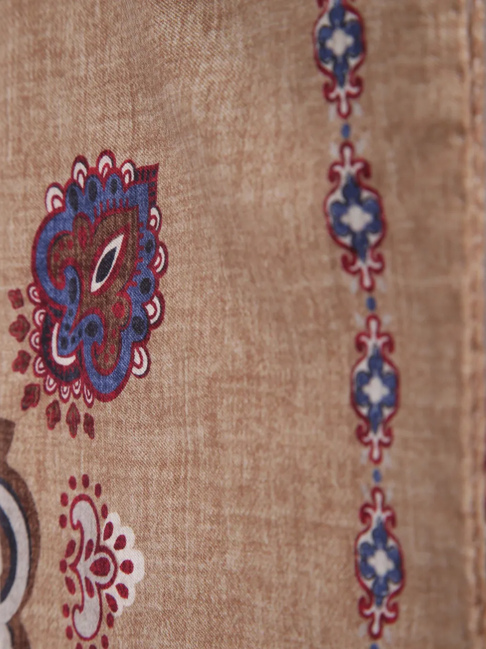 Dell'oglio Tokyo paisley-print scarf Beige