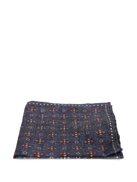 Dell'oglio geometric-print pocket square