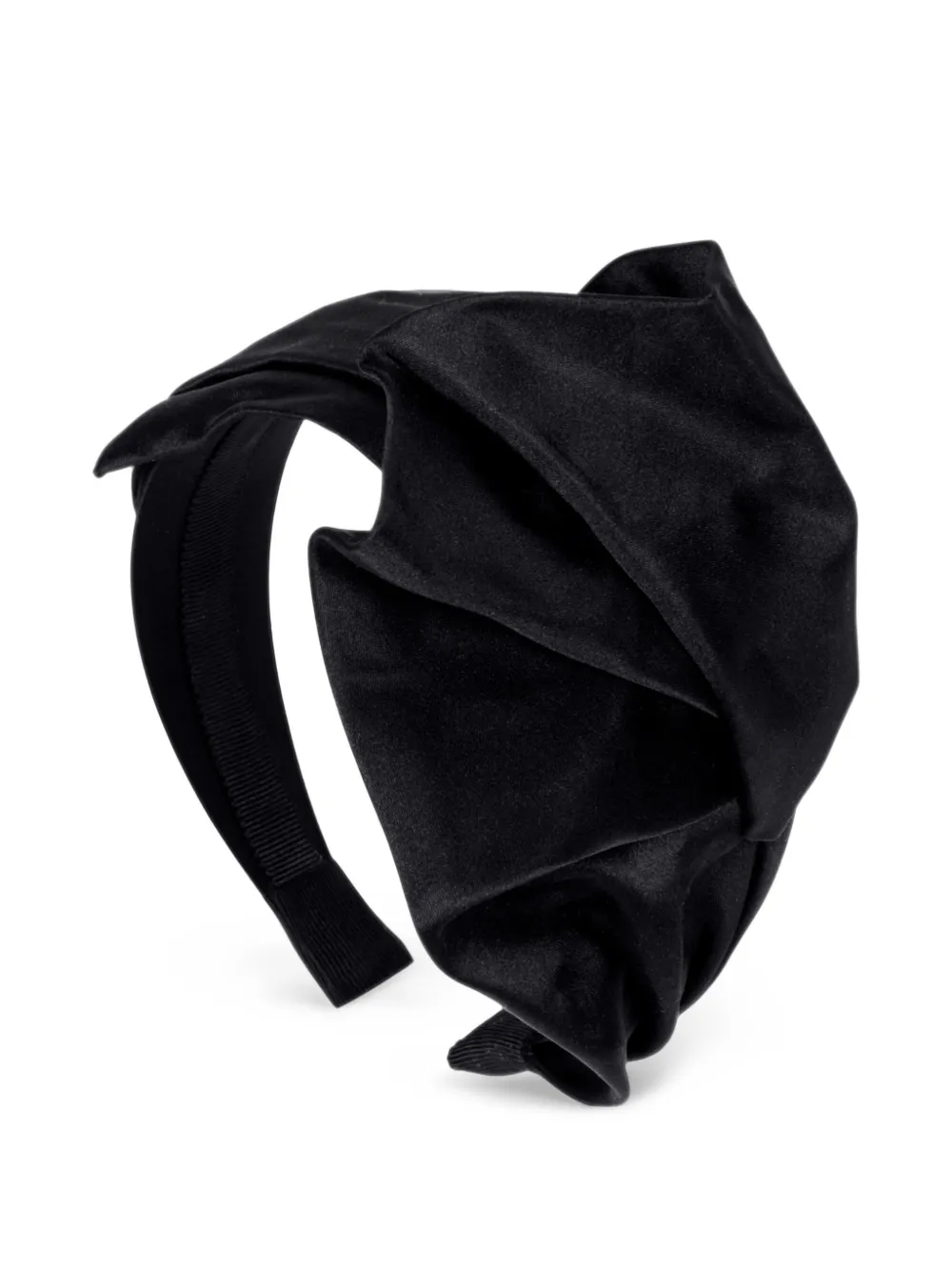 Jennifer Behr Odela sculptural headband Zwart