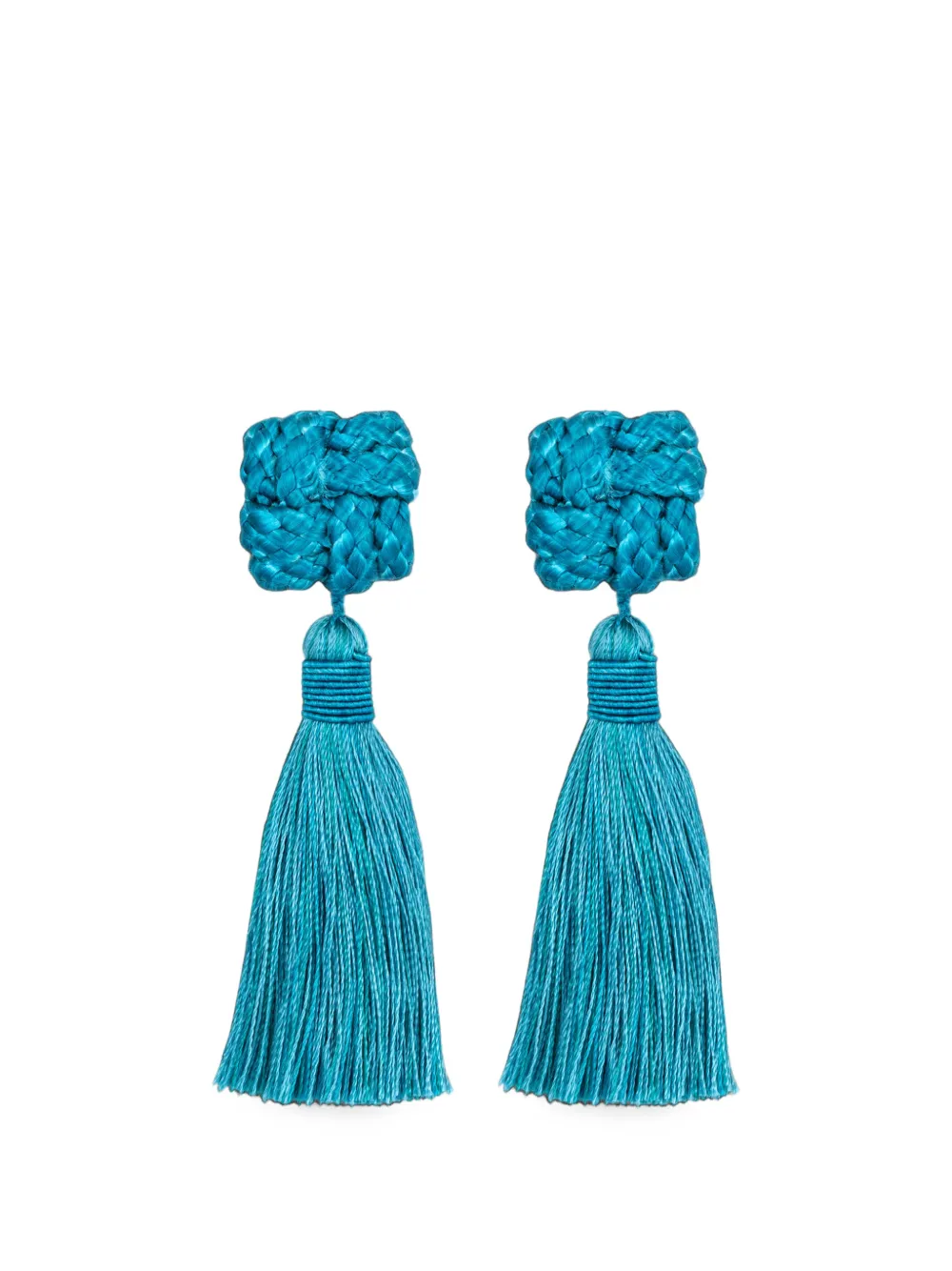 Jennifer Behr Orecchini Carmella con nappa - Blu