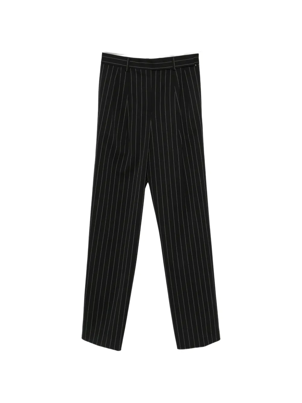 Sportmax SPSEditta pinstripe-pattern pleated trousers - Schwarz