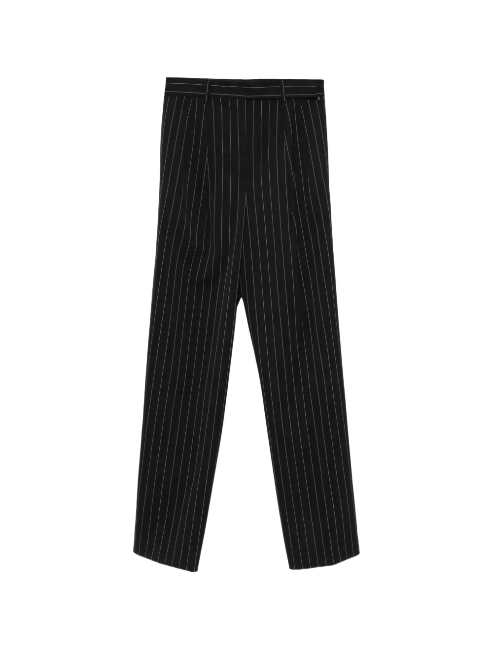 Sportmax SPSEditta pinstripe-pattern pleated trousers Zwart
